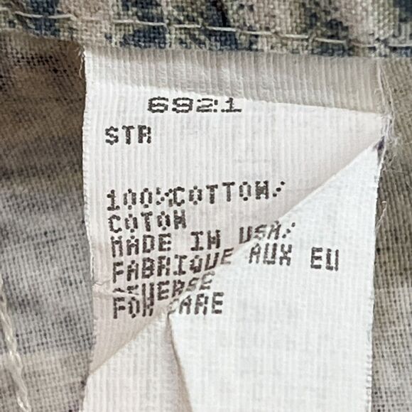 Woolrich Rugged Outdoor Shirt Long Sleeve Fishing Print Lake Vintage USA Large - Picture 8 of 10